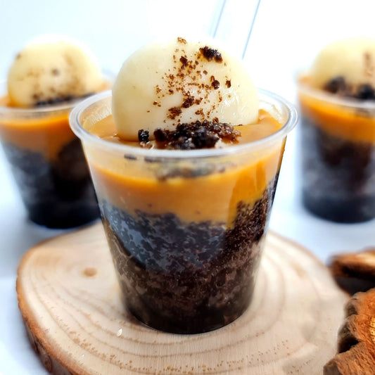 Chocolate Caramel Mini Dessert Cups