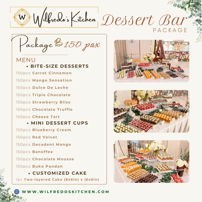 150-160 pax Dessert Bar Package