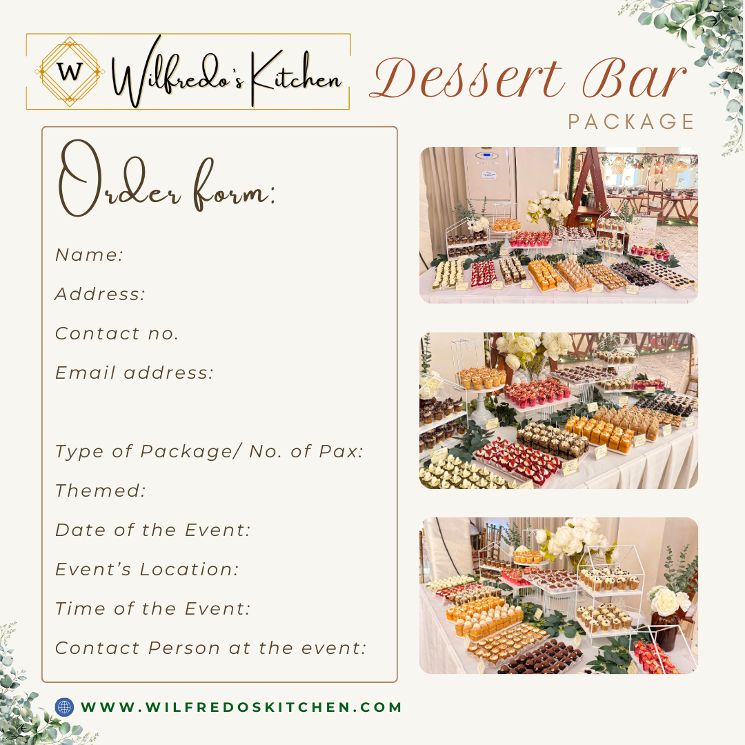 100-120 pax Dessert Bar Package