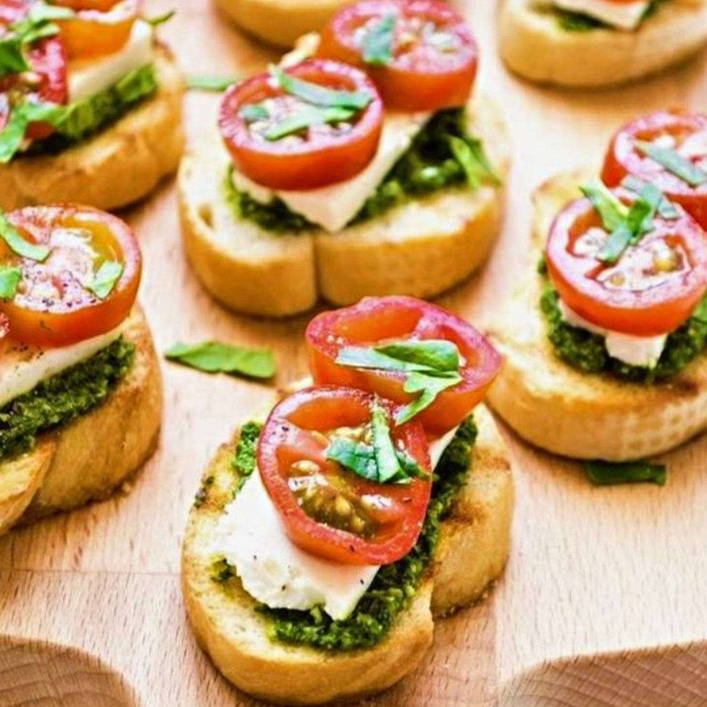 Pesto Cream Bruschetta