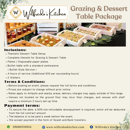 Grazing and Dessert Bar Packages