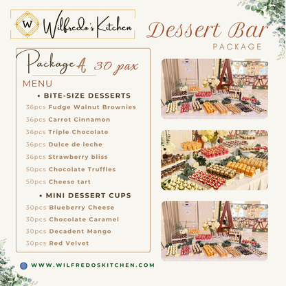 30-40 pax Dessert Bar Package