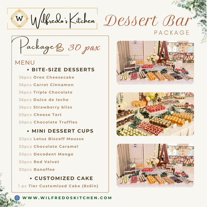 30-40 pax Dessert Bar Package