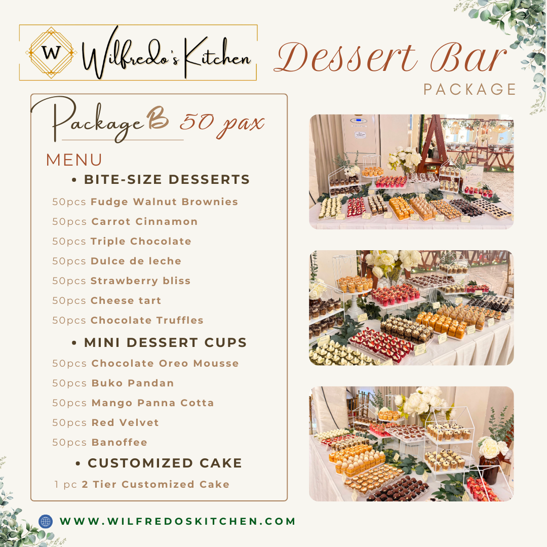 50-60 pax Dessert Bar Package