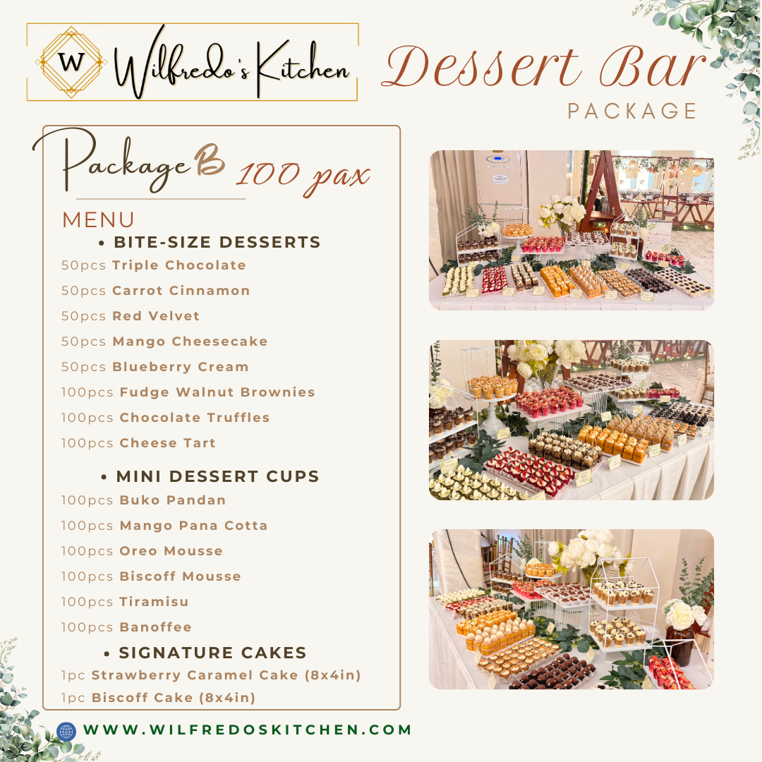 100-120 pax Dessert Bar Package